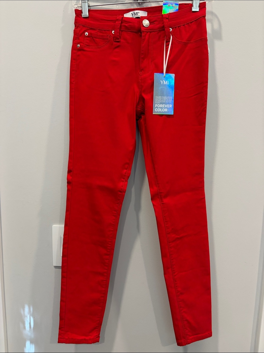 YMI Women's Red Skinny Jeans - Sleek Stretch Fit